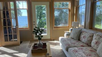 Smart TV, chimenea, reproductor de DVD y videoteca