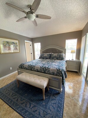 4 bedrooms, in-room safe, iron/ironing board, travel cot