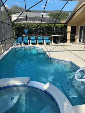 A heated pool