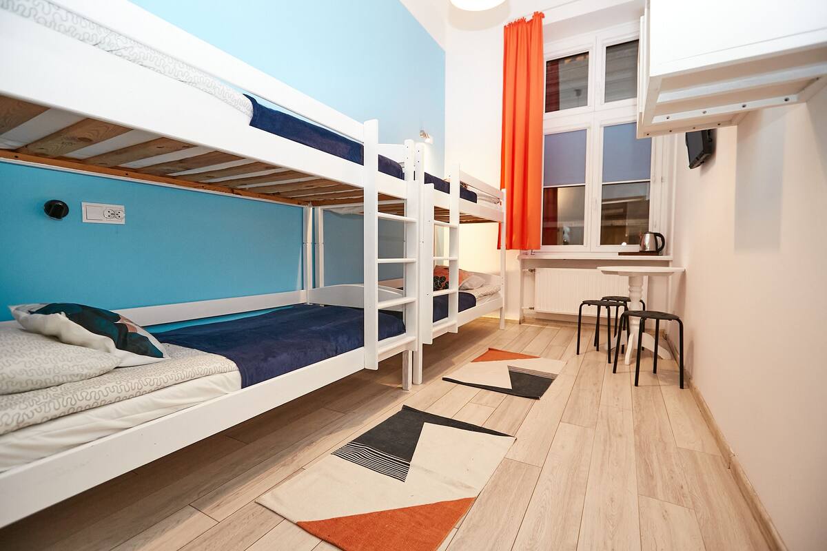 Basic Quadruple Room | Blackout drapes, iron/ironing board (on request), WiFi (free)