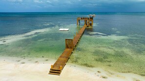 On the beach, beach towels