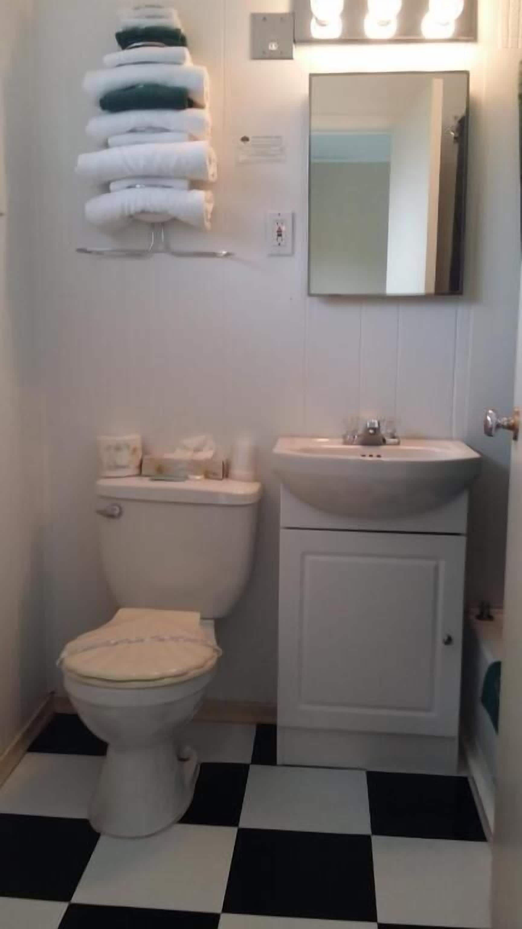 free toiletries, towels, soap, shampoo