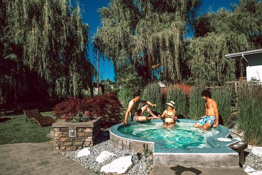 Idromassaggio all'aperto