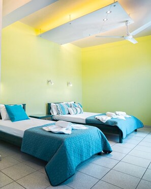 Quarto triplo standard, cozinha, na torre | Roupas de cama de algodão egípcio, roupas de cama premium