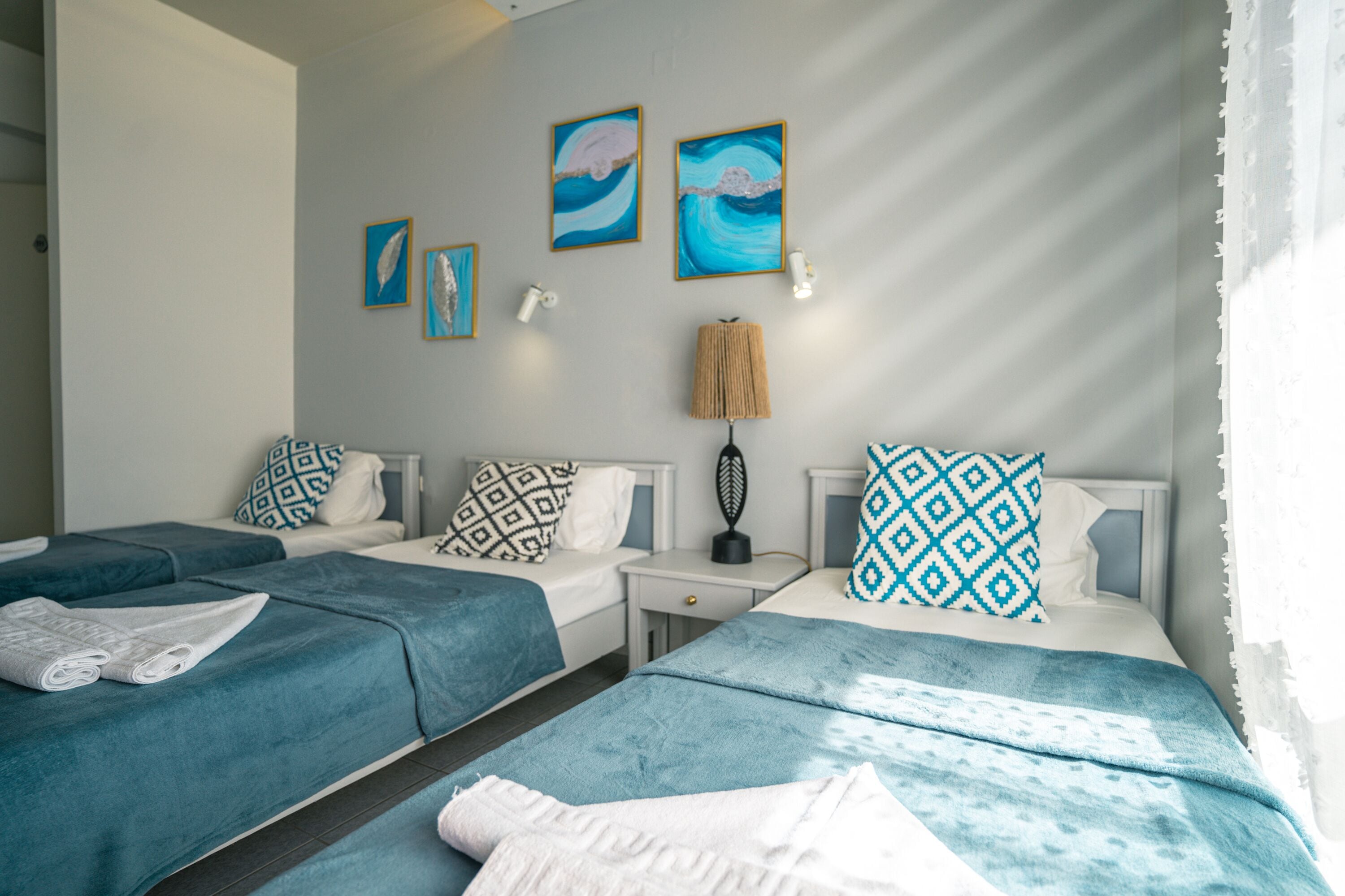 Phòng 3 Tiêu chuẩn, bếp, cao tầng | Bộ trải giường bằng vải cotton Ai Cập, bộ đồ giường cao cấp 