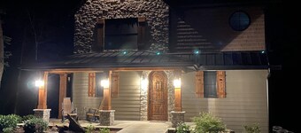 Modern/rustic chalet nestled in the woods at Paradise Ranch & Retreat