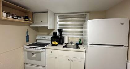 Bright1 BR suite w/ free parking & wifi & Netflix & all basic amenities