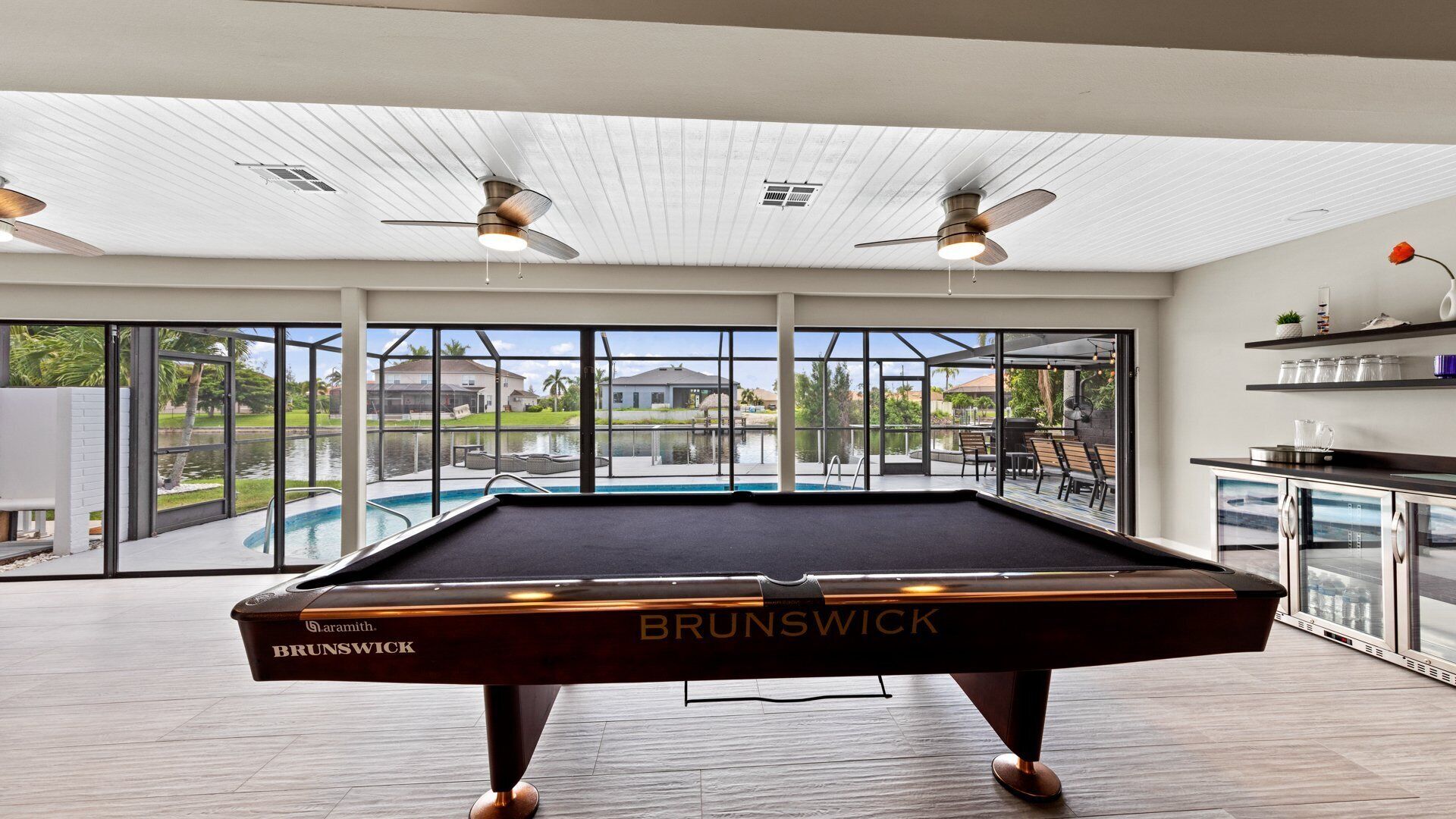 A heated pool