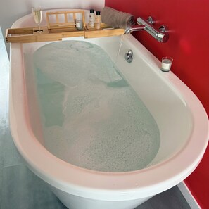 Premium Double or Twin Room, Refrigerator & Microwave, Garden View | Bathroom | Free toiletries, hair dryer, towels, soap