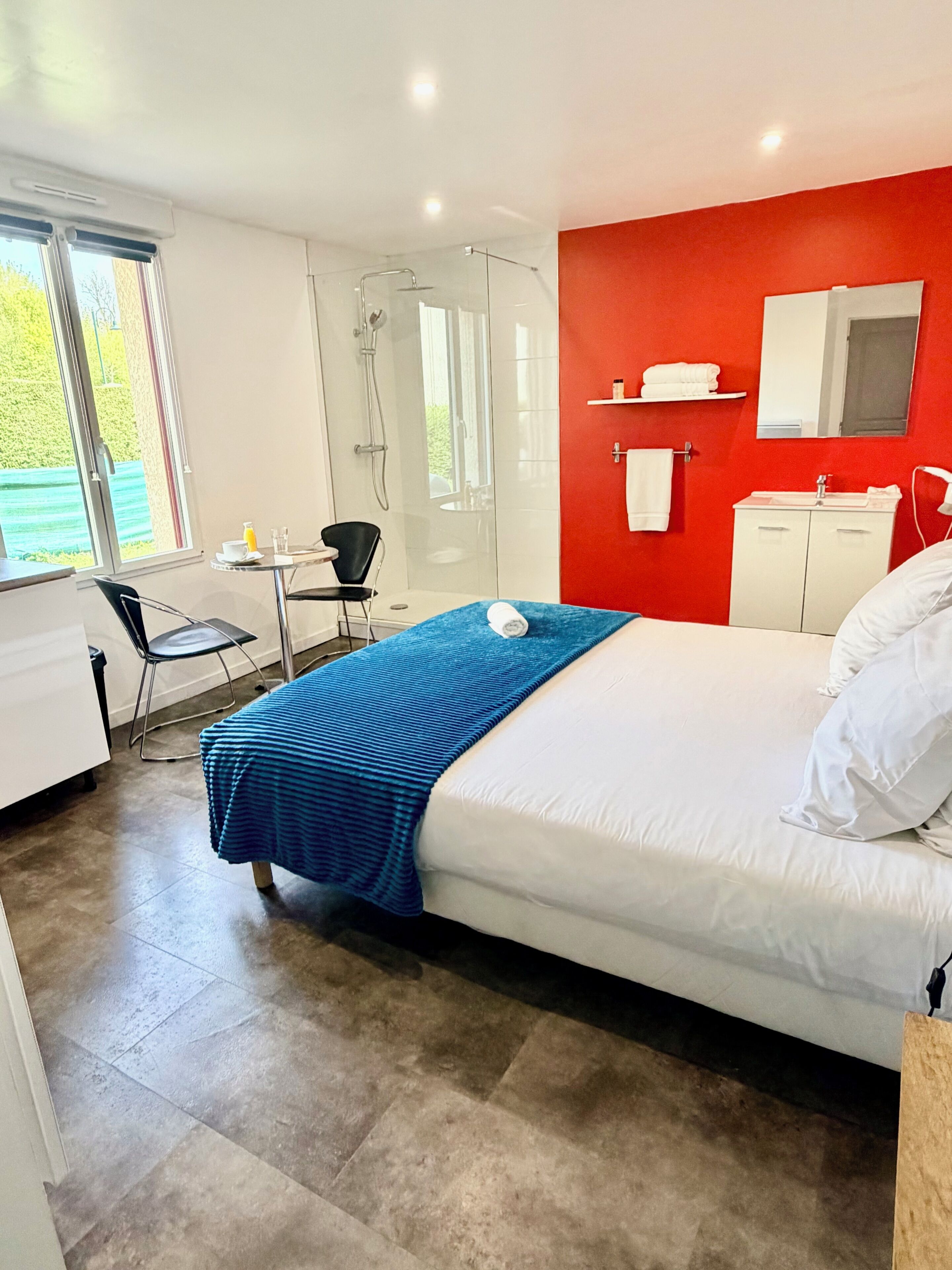 Comfort Double Room, 1 Bedroom, Refrigerator & Microwave, Garden View | Premium bedding, memory foam beds, laptop workspace, blackout drapes