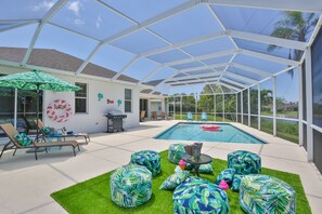 A heated pool
