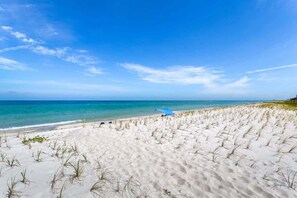 Vlak bij het strand
