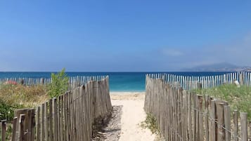 Vlak bij het strand