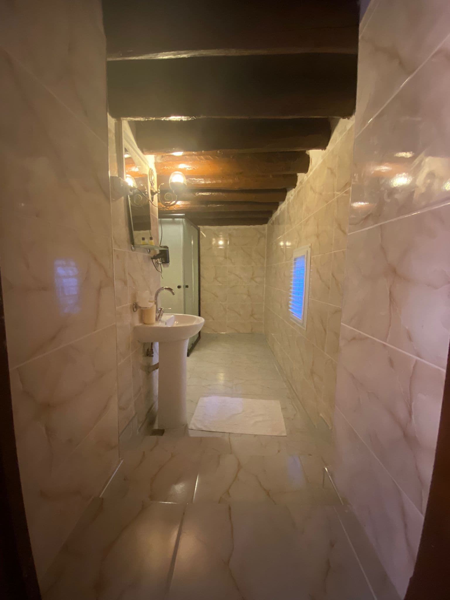 free toiletries, hair dryer, slippers, towels