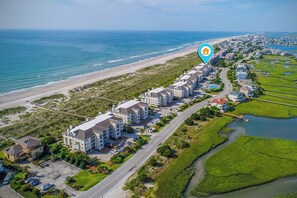 Exterior - Azure Waves- Oceanfront 4br condo w/ 2 pools, tennis court, and ocean views (Wrightsville Beach)