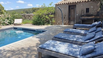 A heated pool