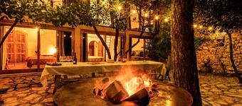 eco-lodge with natural swimming pool