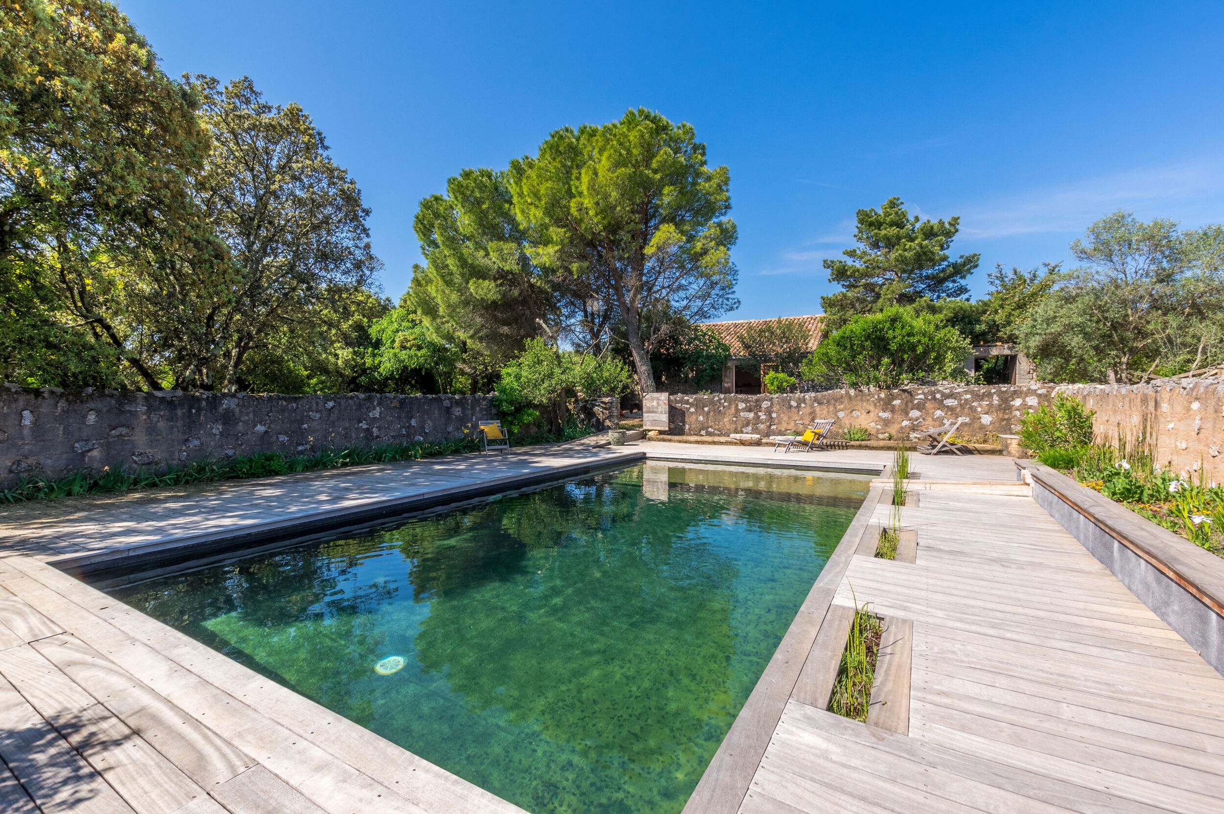 Una piscina riscaldata