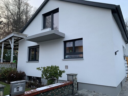 Top moderne, sehr ruhige Wohnung direkt am Wald - 5 Fahrradmin. vom Bodensee 