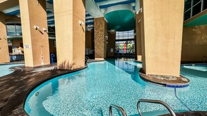 Outdoor pool, a heated pool - Low Floor, beautiful ocean views plus, free beach chair service (seasonal) (Panama City Beach)