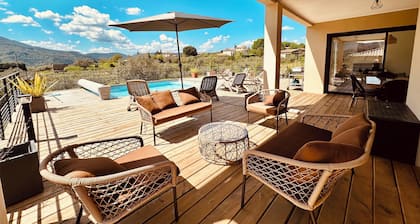 Beautiful!!! Villa Cassis south Ardèche Les Vans private pool breathtaking view
