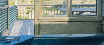 Dune Haus ~ Lovely Oceanfront Cottage Private Cape Hatteras Beach HotTub Lift