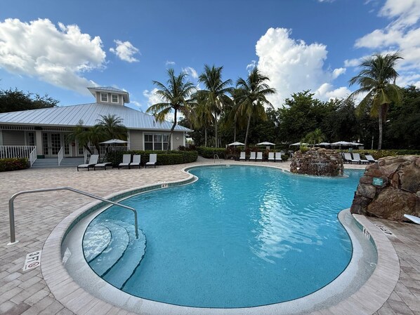 A heated pool