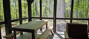 Charming Cottage Rental Near Woodstock  Heated Pool, Fire Pit, Screened Porch