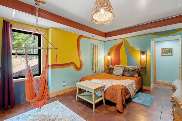Chalé básico | 2 quartos, Wi-Fi de cortesia, roupa de cama