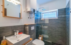Shower, hair dryer