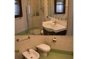 Douche, sĂšche-cheveux, bidet, savon