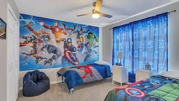 5 bedrooms, iron/ironing board, travel crib, WiFi
