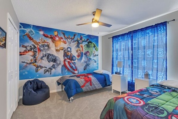 5 bedrooms, iron/ironing board, travel cot, WiFi