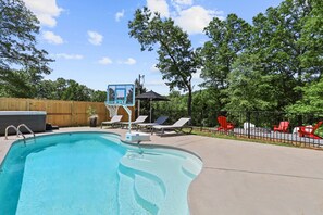 A heated pool