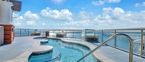 Indoor pool, outdoor pool