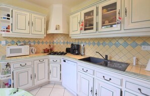 Fridge, oven, stovetop, dishwasher