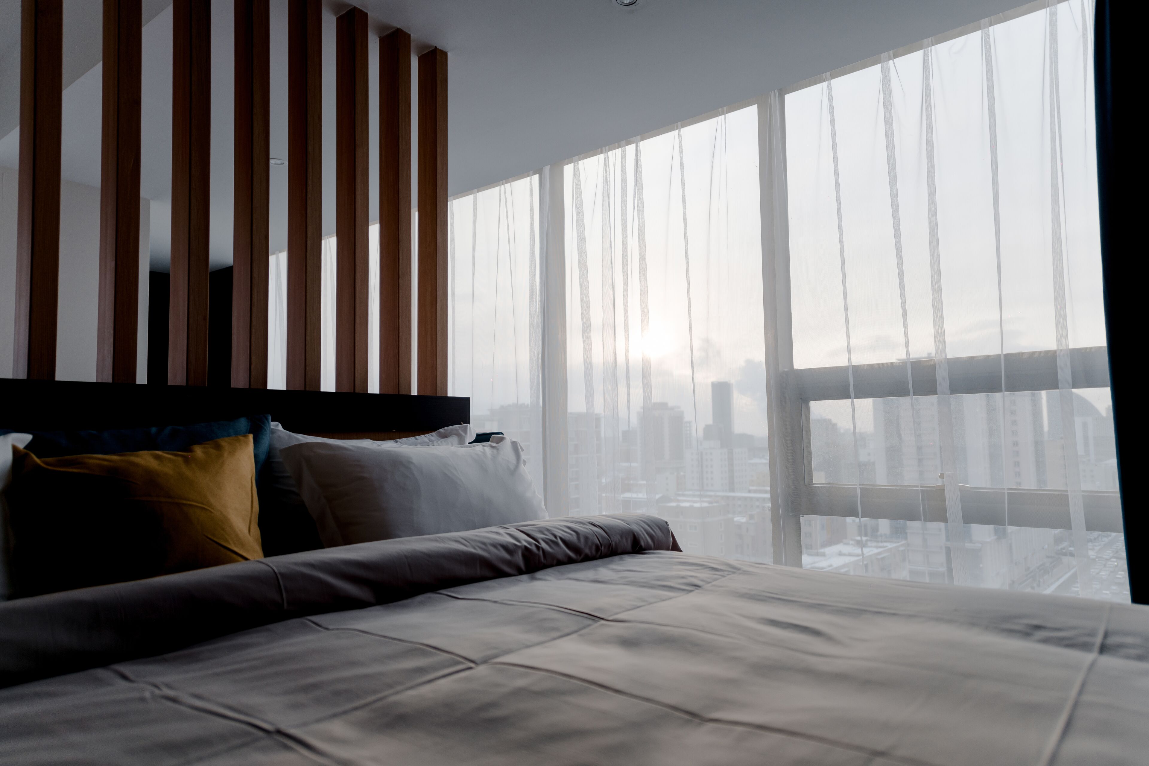 Draps en coton égyptien, literie de qualité supérieure