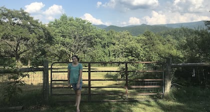 Private 3 bedroom, 2.5 bath home on 2 acres overlooking the Blue Ridge Mountains