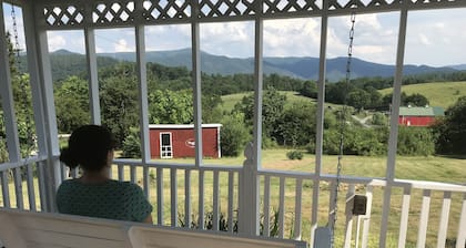 Private 3 bedroom, 2.5 bath home on 2 acres overlooking the Blue Ridge Mountains