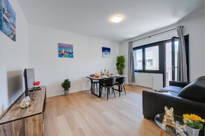 Perhehuoneisto, 2 makuuhuonetta, 2 kylpyhuonetta (Boutique Apartment 7) | Sisätilat