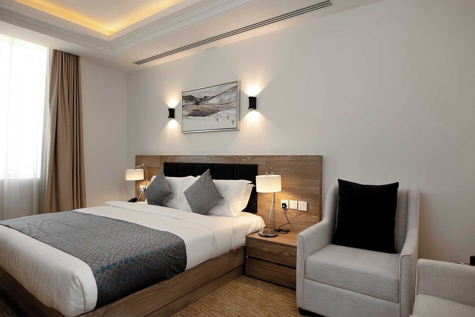 Kamar Double Standar | Minibar, meja kerja, kedap suara, dan Wi-Fi gratis