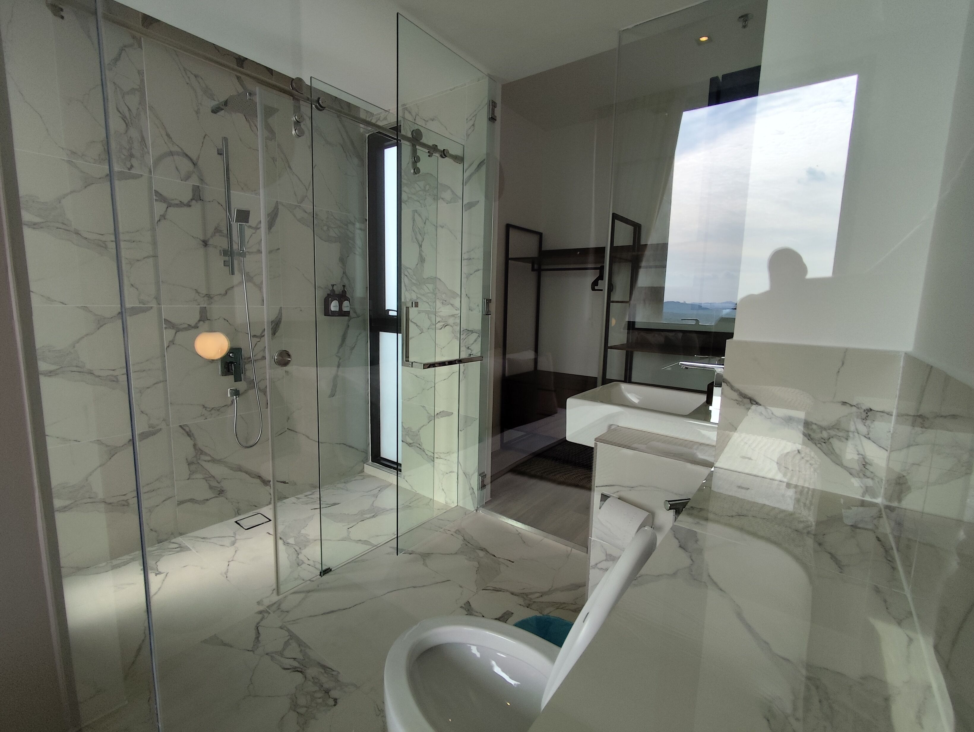 Kondo Deluks, 2 kamar tidur | Kamar mandi | Shower, pengering rambut, kloset, dan handuk