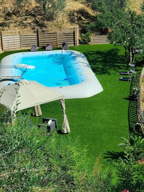 Outdoor pool - Country house with pool sea view (camporosso)