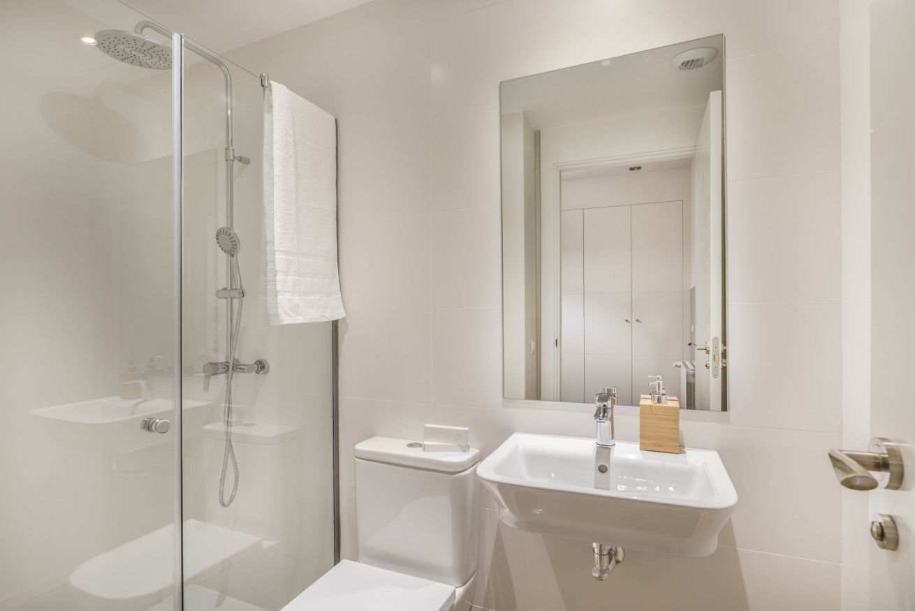 Suihku, hiustenkuivaaja, pyyhkeet