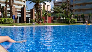 Indoor pool, seasonal outdoor pool