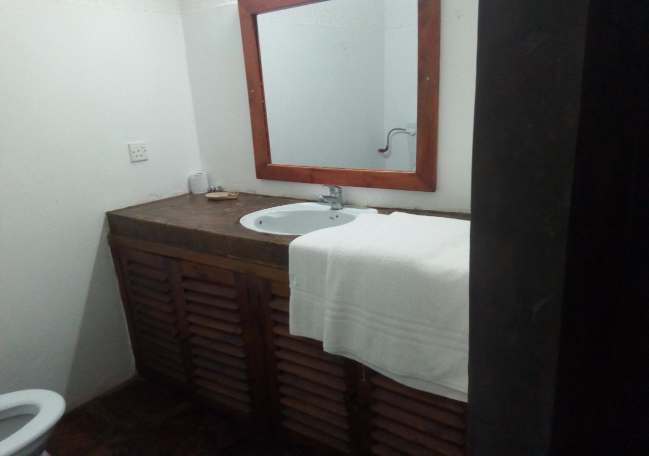 Shower, slippers, towels