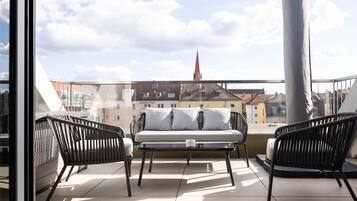 Junior Penthouse mit Dachterrasse | Ausblick vom Zimmer