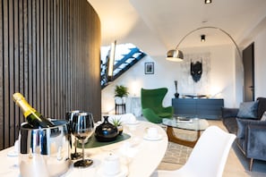 Living area - Penthouse at Eco Smart Apartments (Nuremberg)