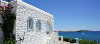 Seaside Villa | Breathtaking view of the Aegean Islands next to a dreamy beach!