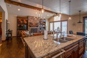 Interior - Lakeside Family Stay with Firepit, Hot Tub & Bunks (Bend)